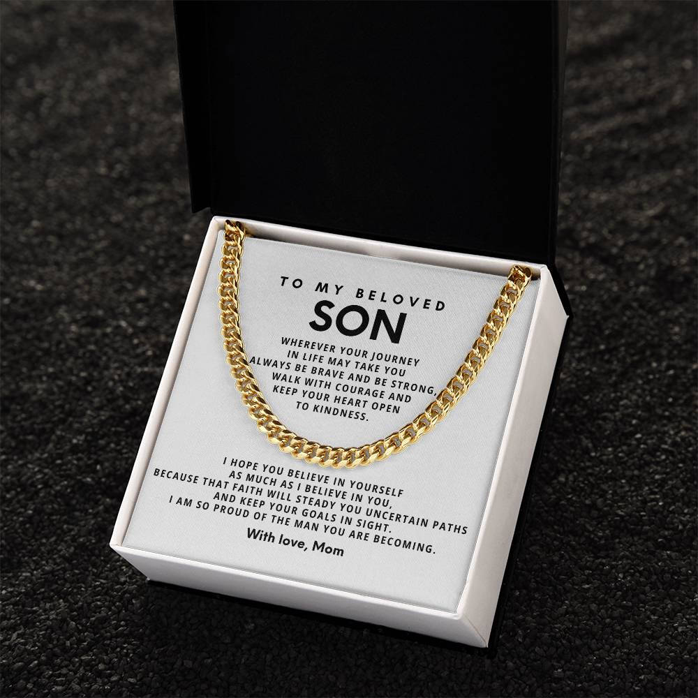 To my beloved son,Wherever your journey in life may take you always be brave and be strong
