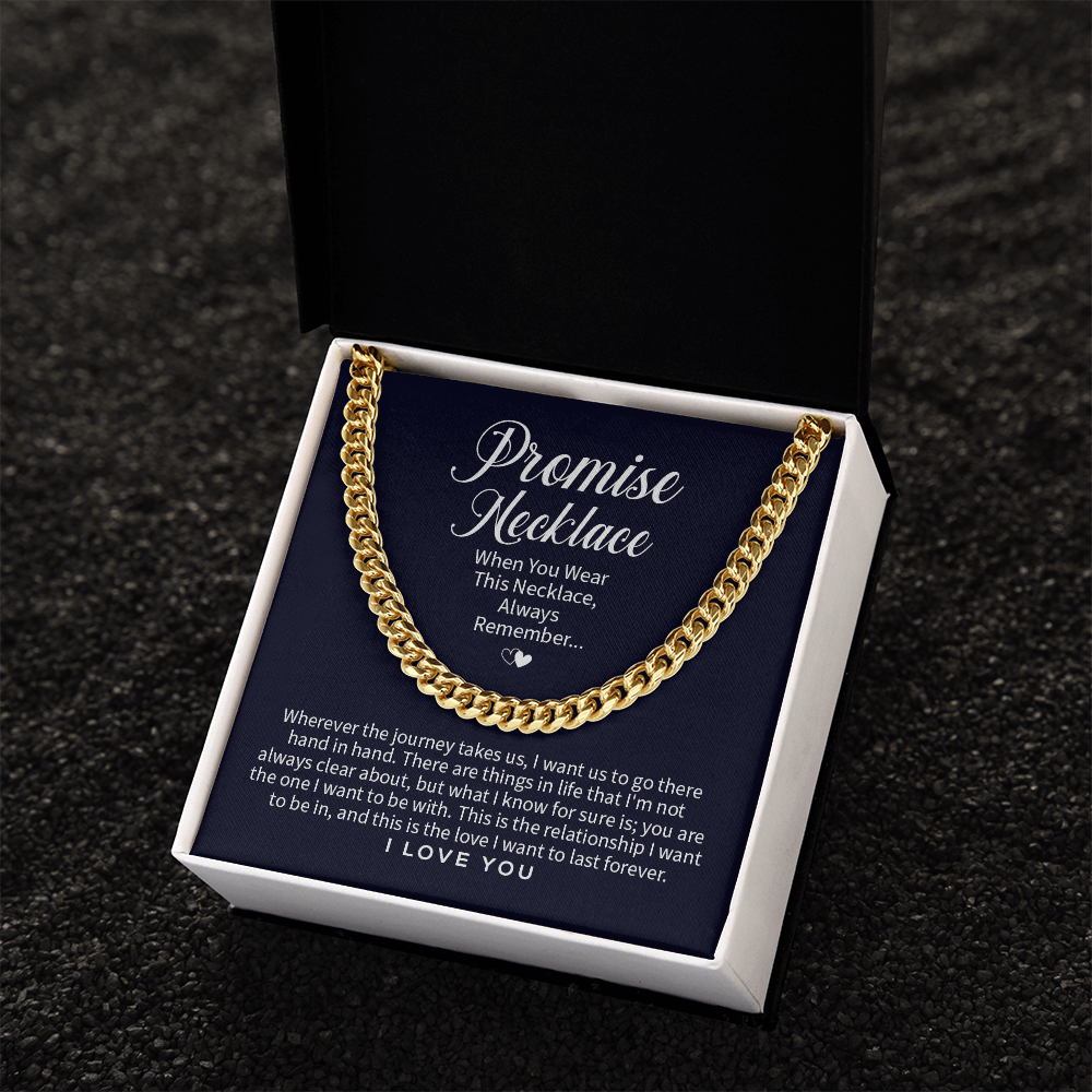 Cuban Link Chain Promise Necklace Know For Sure