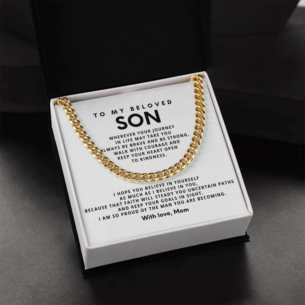 To my beloved son,Wherever your journey in life may take you always be brave and be strong