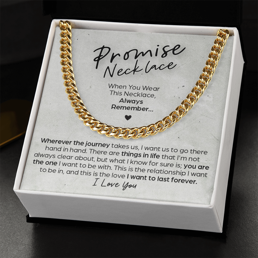 Cuban Link Chain Promise Necklace This Relationship