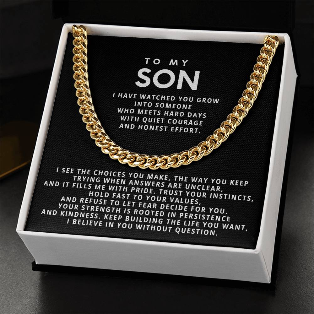 To my Son,Your strength is rooted in persistence and kindness