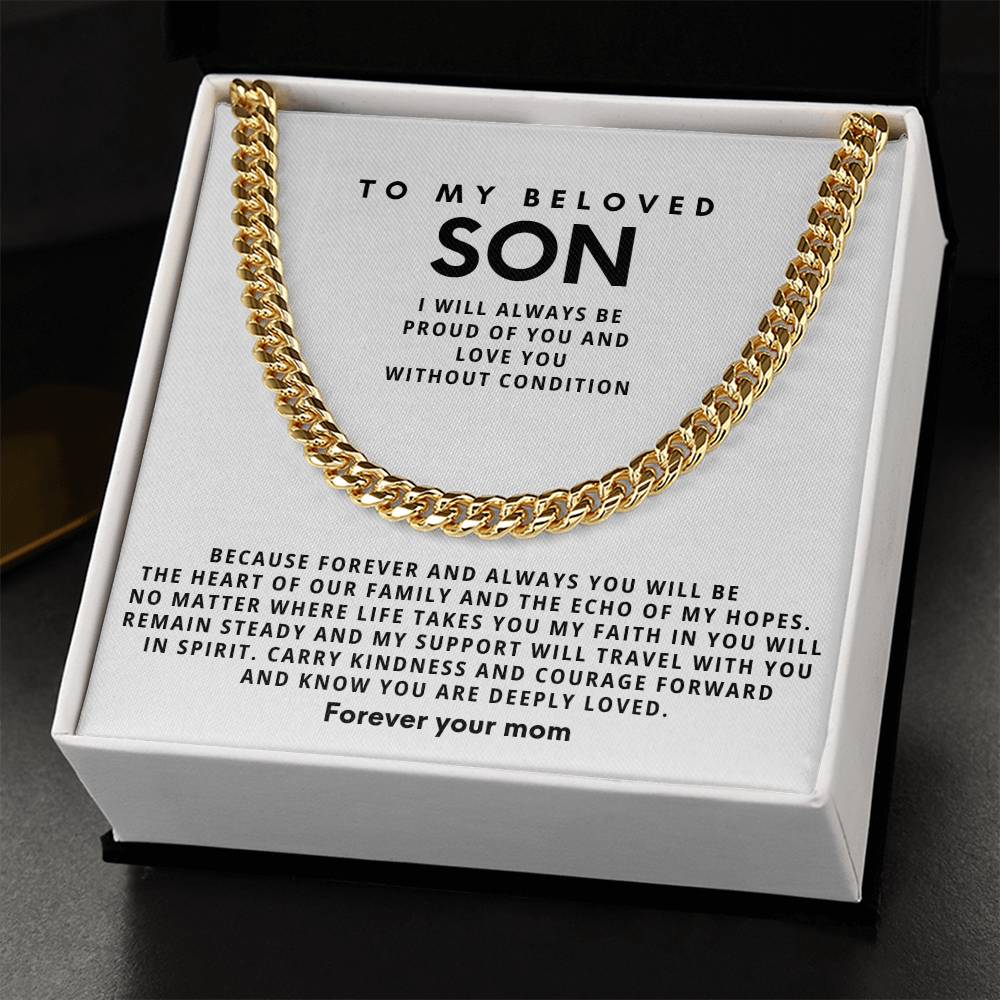 To my son, Carry kindness and courage forward and know you are deeply loved