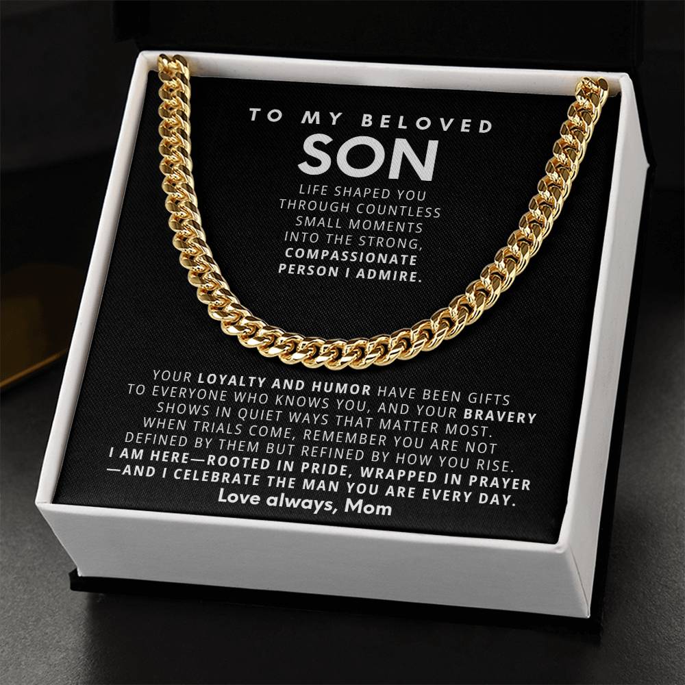 To my beloved son, Your loyalty and humor have been gifts to everyone who knows you