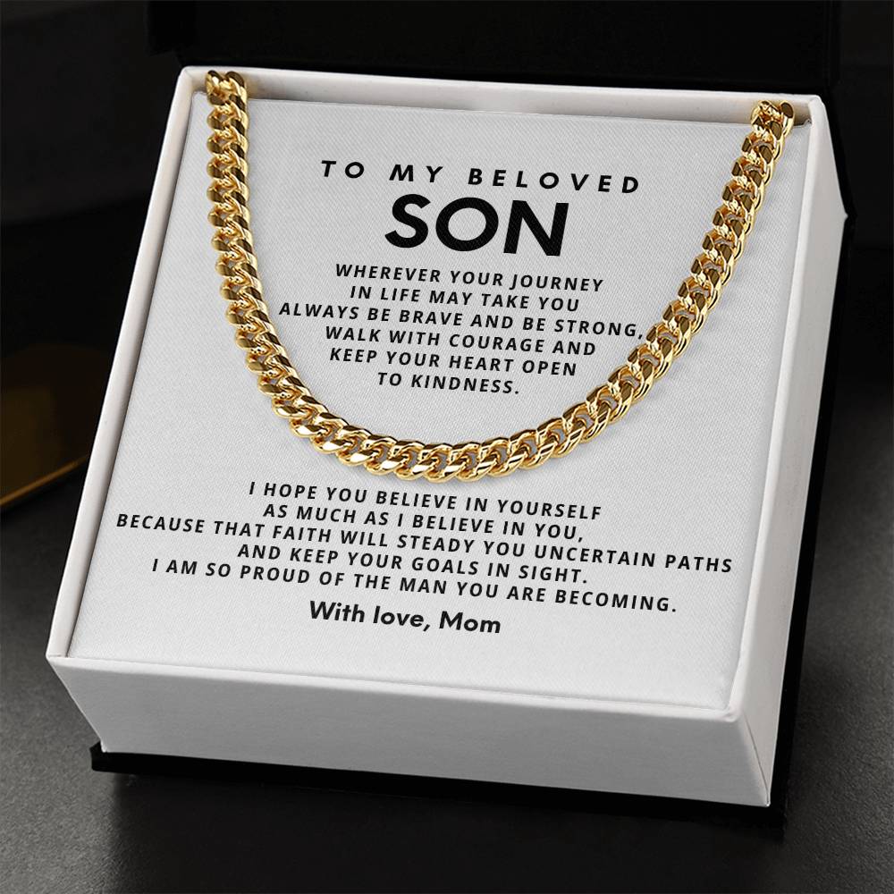 To my beloved son,Wherever your journey in life may take you always be brave and be strong