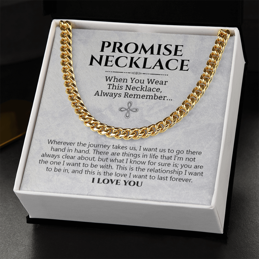 Love You Forever Promise Necklace Hand In Hand