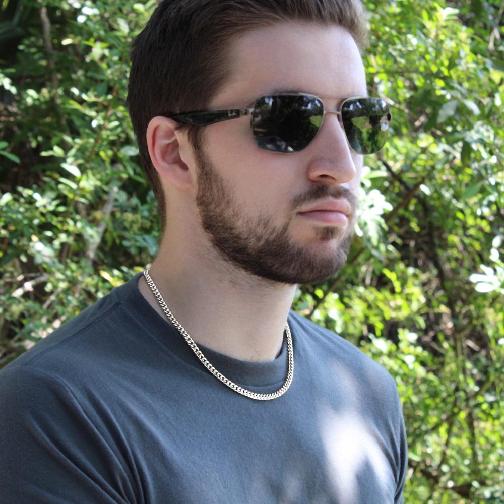 TO MY MAN PROMISE NECKLACE CUBAN LINK CHAIN