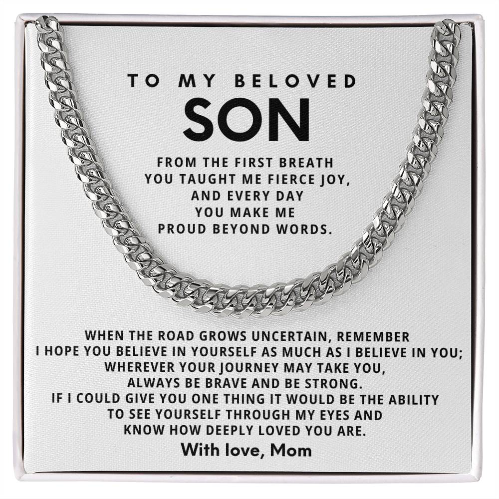 To my beloved son,From the first breath you taught me fierce joy