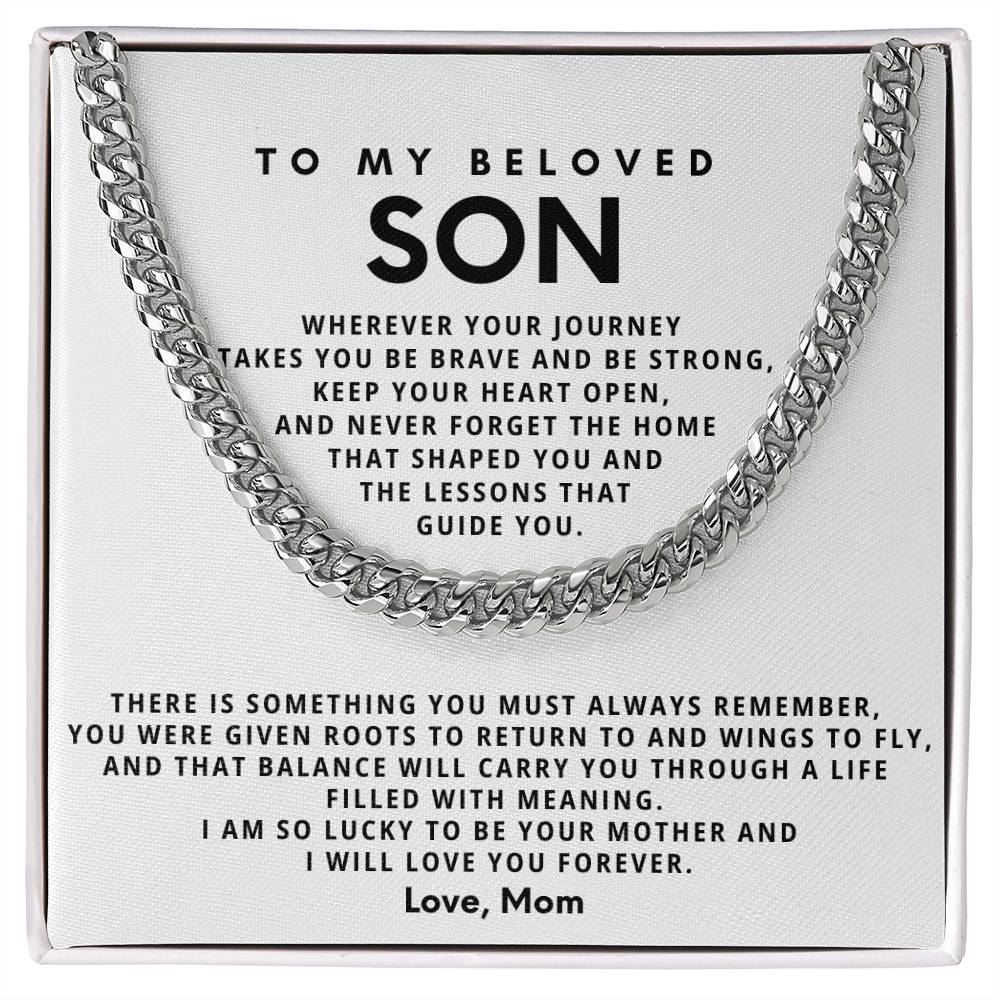To my beloved son, I am so lucky to be your mother and I will love you forever