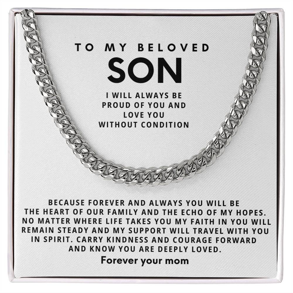 To my son, Carry kindness and courage forward and know you are deeply loved