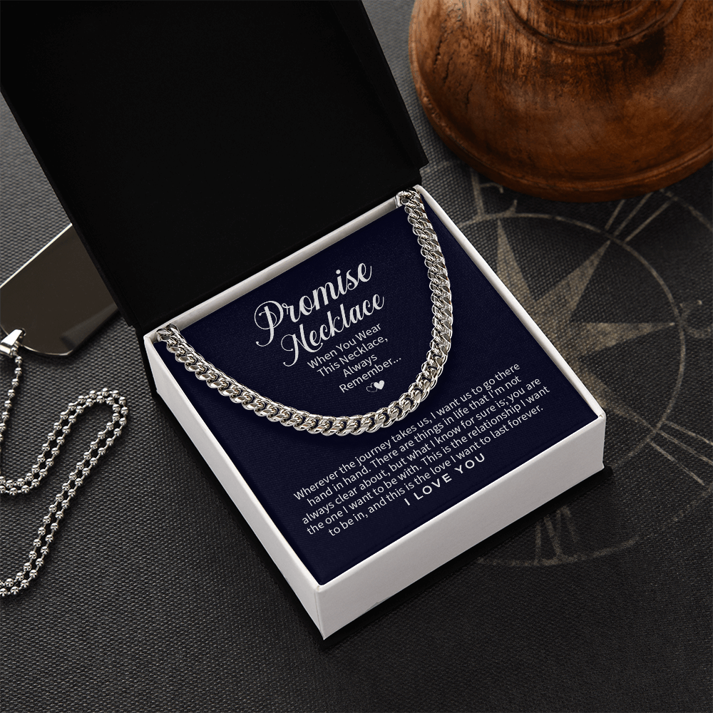 Cuban Link Chain Promise Necklace Know For Sure
