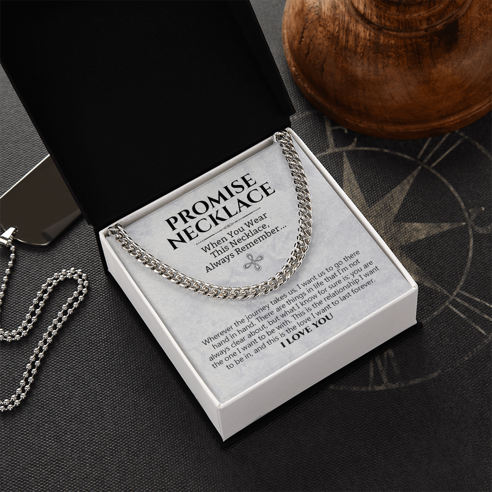 Love You Forever Promise Necklace Hand In Hand
