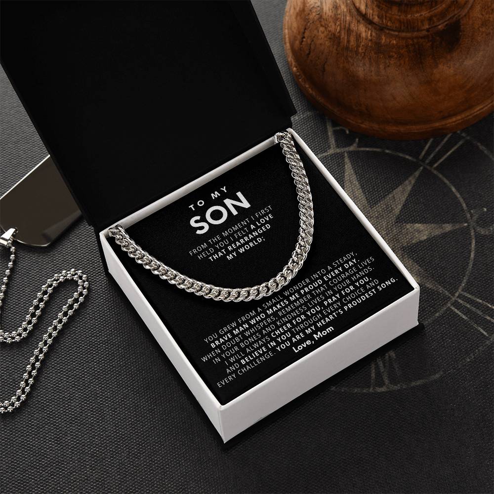 To my beloved son, You are my heart’s proudest song