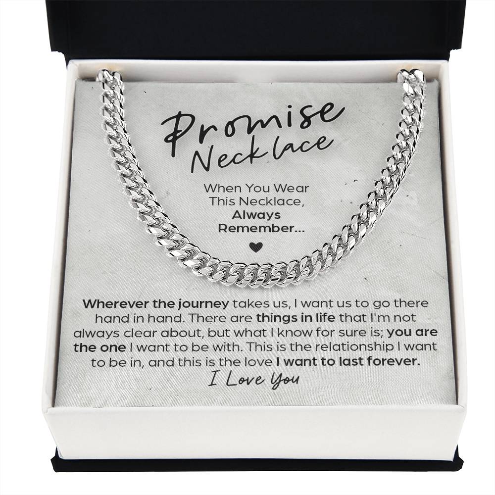 Cuban Link Chain Promise Necklace This Relationship