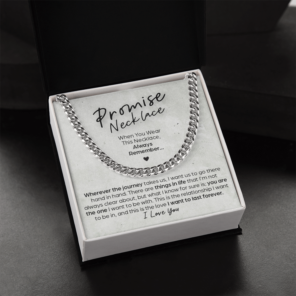 Cuban Link Chain Promise Necklace This Relationship