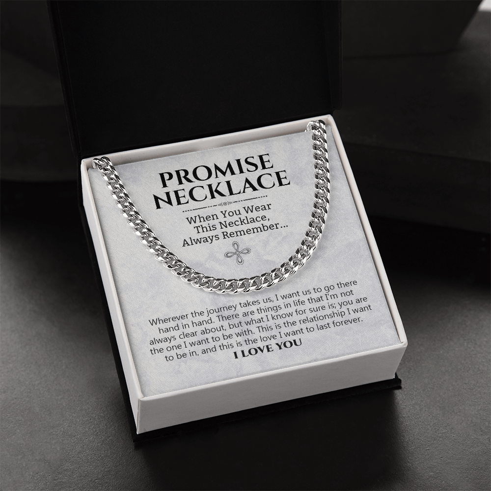 Love You Forever Promise Necklace Hand In Hand