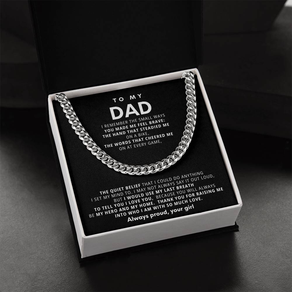 To My Dad, Thank you for raising me into who I am with so much love