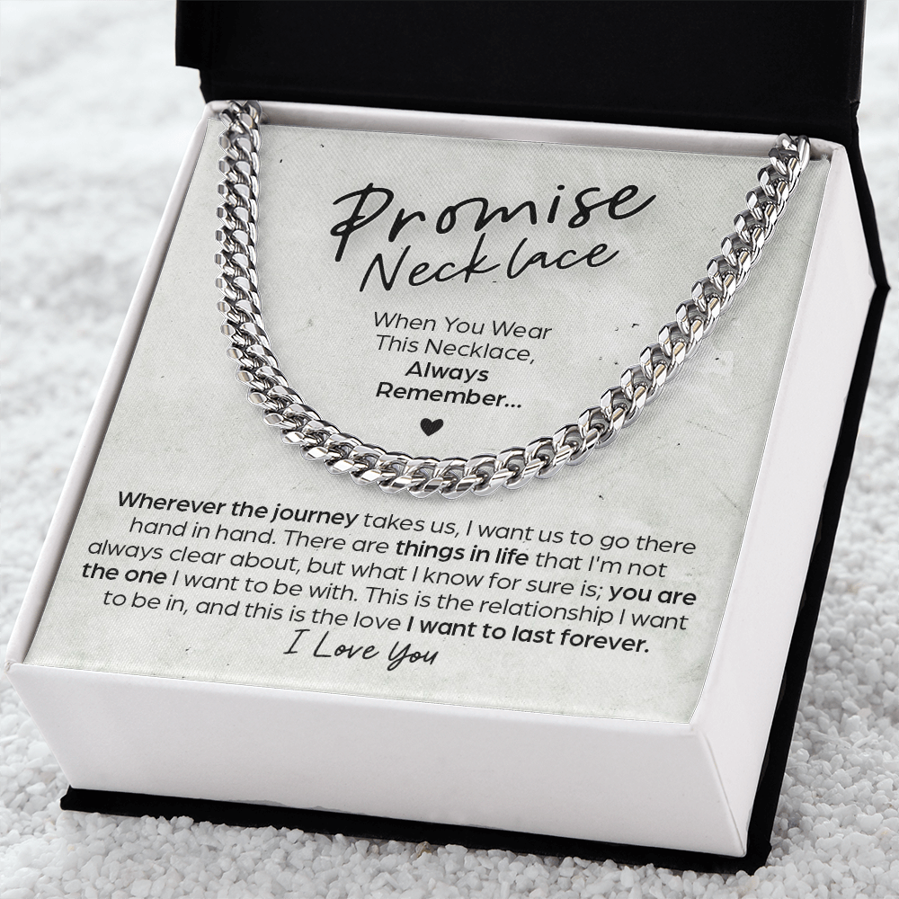 Cuban Link Chain Promise Necklace This Relationship