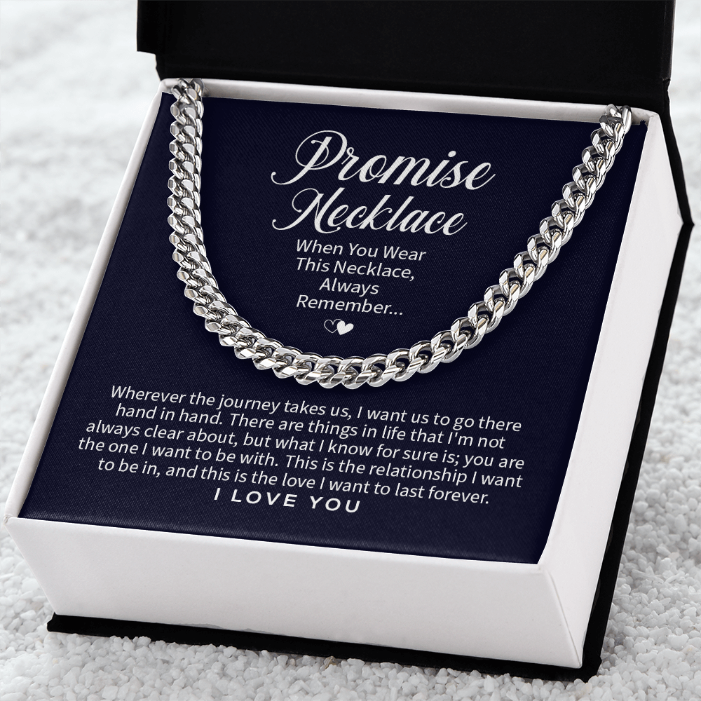 Cuban Link Chain Promise Necklace Know For Sure