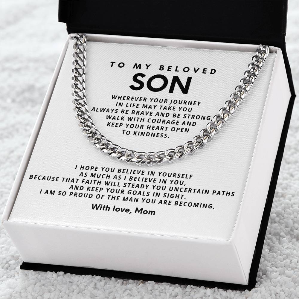 To my beloved son,Wherever your journey in life may take you always be brave and be strong