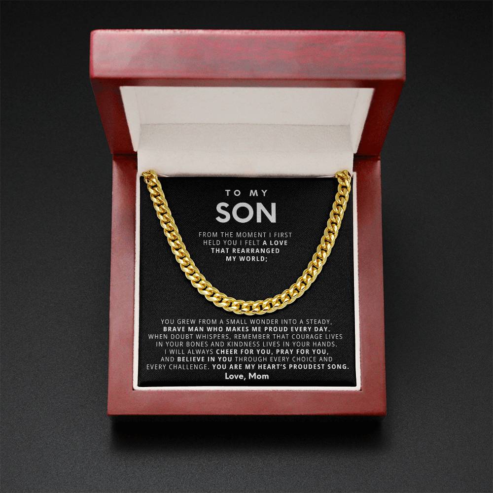 To my beloved son, You are my heart’s proudest song