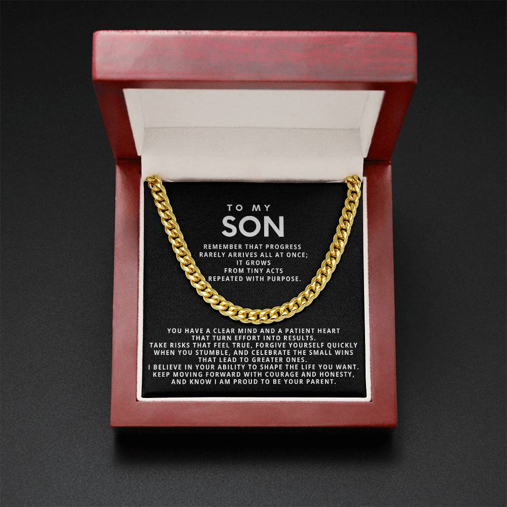 To my Son,Keep moving forward with courage and honesty