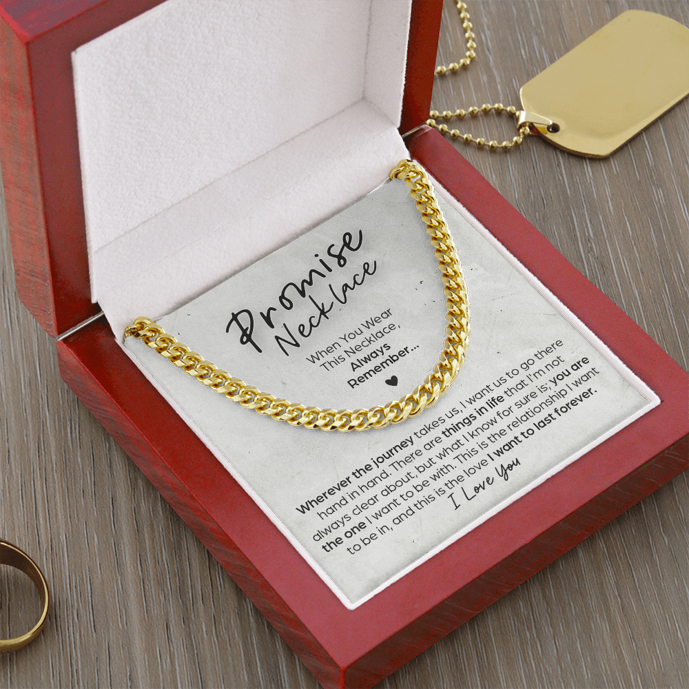 Cuban Link Chain Promise Necklace This Relationship