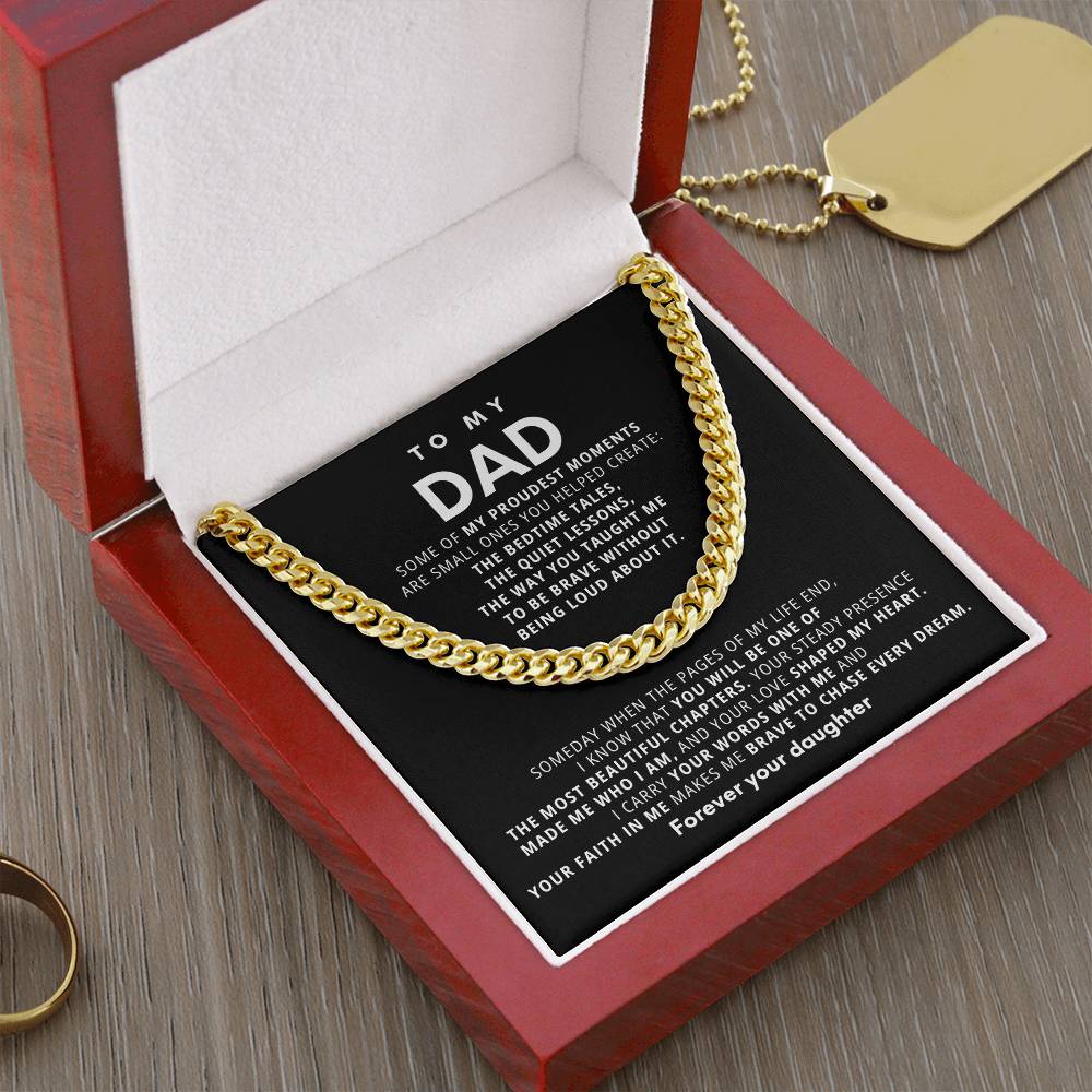 To My Dad, I carry your words with me and your faith in me makes me brave to chase every dream