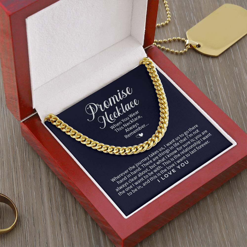 Cuban Link Chain Promise Necklace Know For Sure