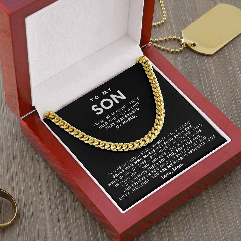 To my beloved son, You are my heart’s proudest song