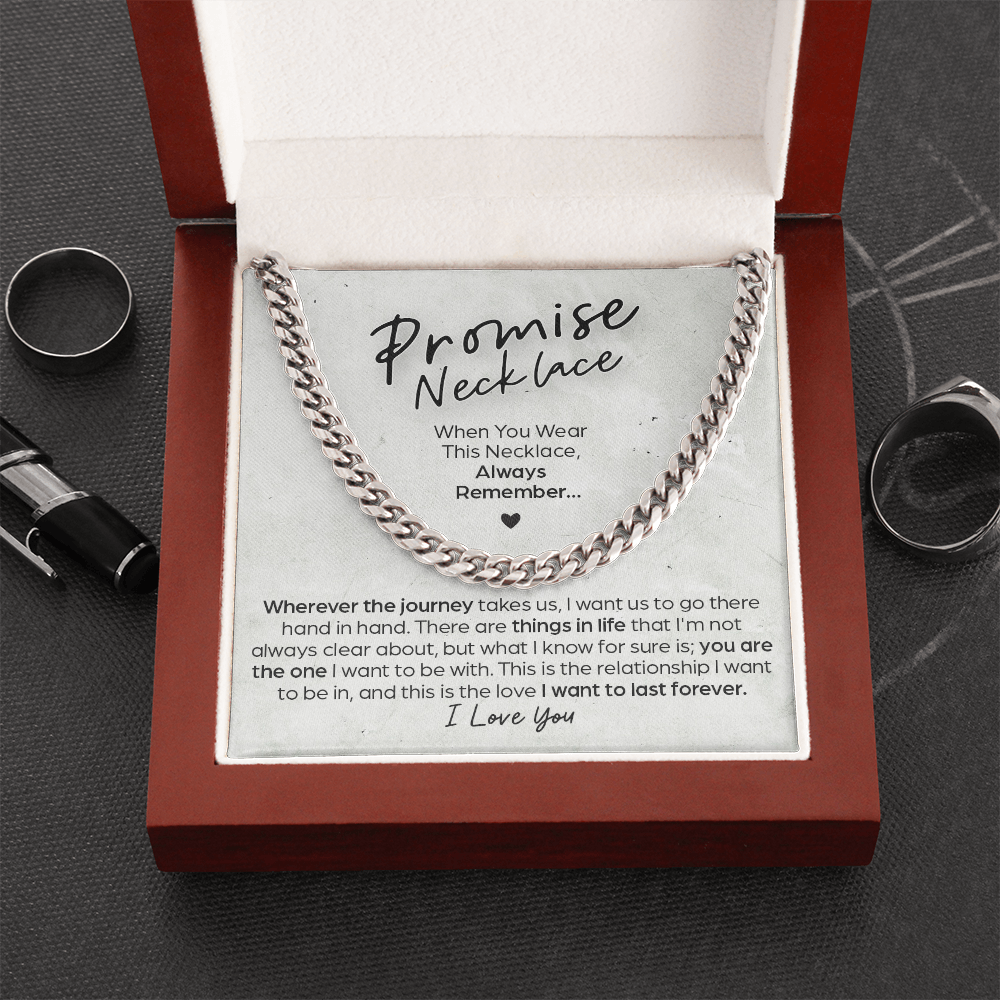 Cuban Link Chain Promise Necklace This Relationship