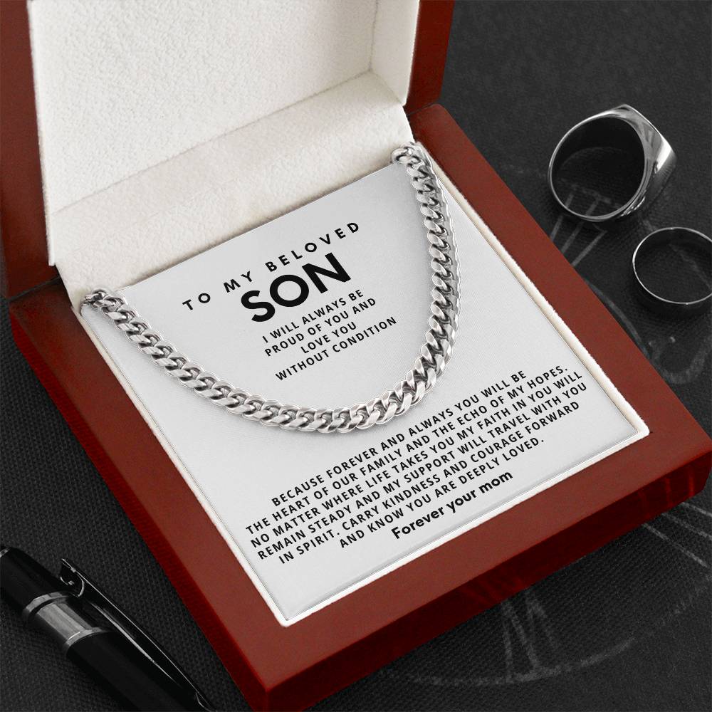 To my son, Carry kindness and courage forward and know you are deeply loved