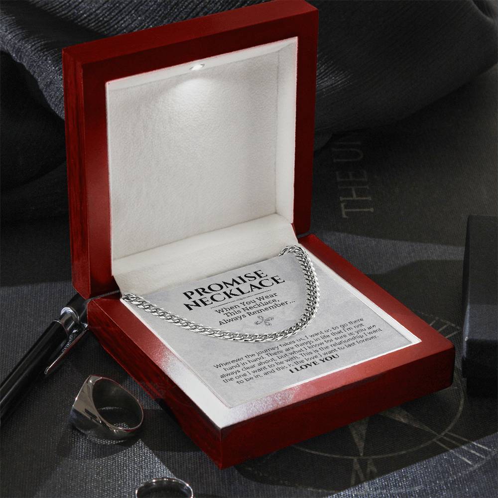 Love You Forever Promise Necklace Hand In Hand