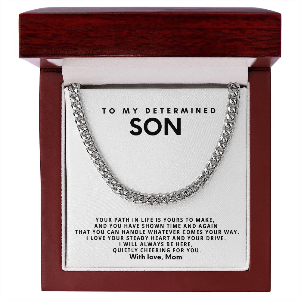 To my determined son, I love your steady heart and your drive