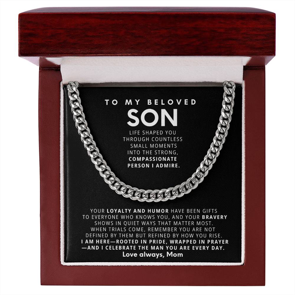 To my beloved son, Your loyalty and humor have been gifts to everyone who knows you