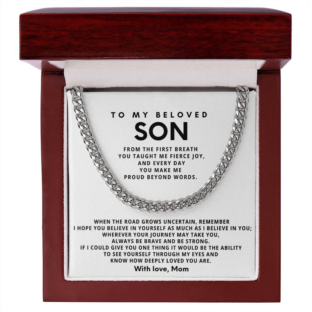 To my beloved son,From the first breath you taught me fierce joy