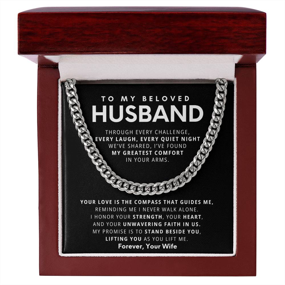 To My Beloved Husband, I’ve found my greatest comfort in your arms