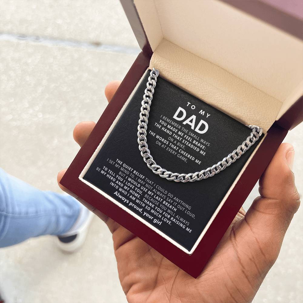 To My Dad, Thank you for raising me into who I am with so much love