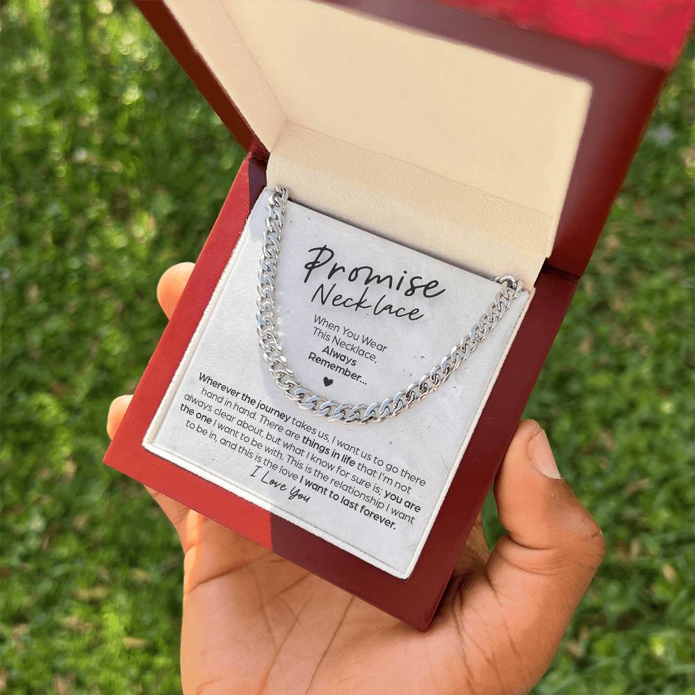 Cuban Link Chain Promise Necklace This Relationship