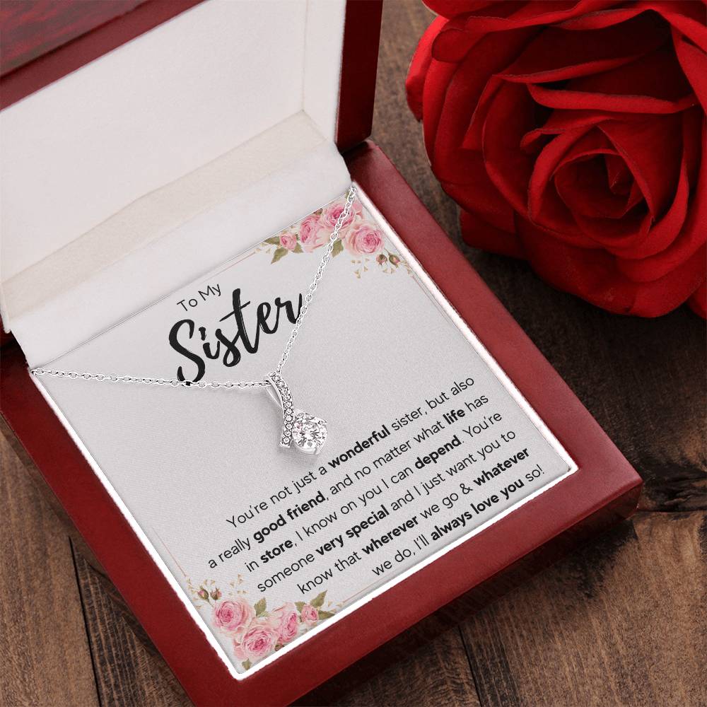 TO MY SISTER LOVE YOU SO ALLURING NECKLACE GIFT SET