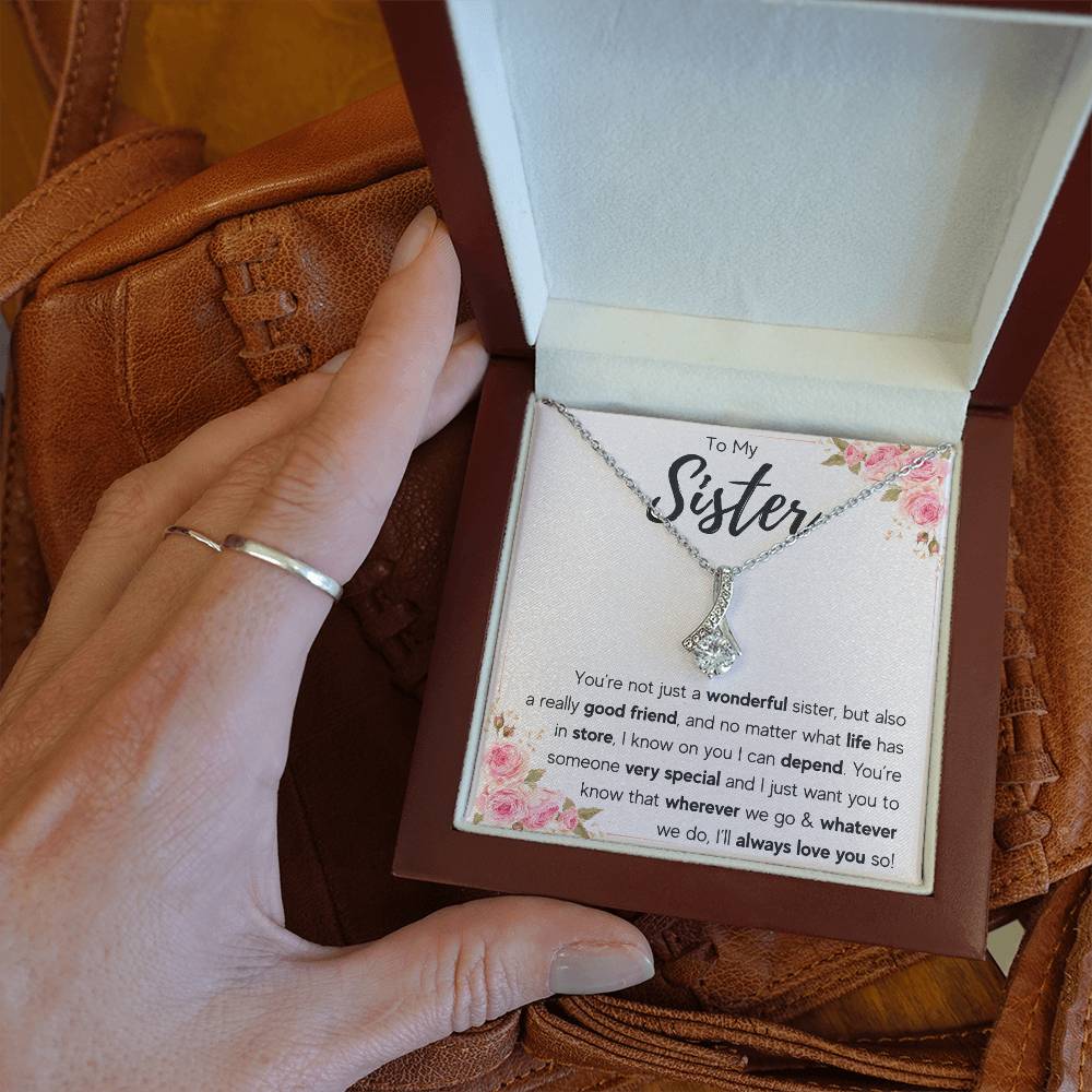 TO MY SISTER LOVE YOU SO ALLURING NECKLACE GIFT SET