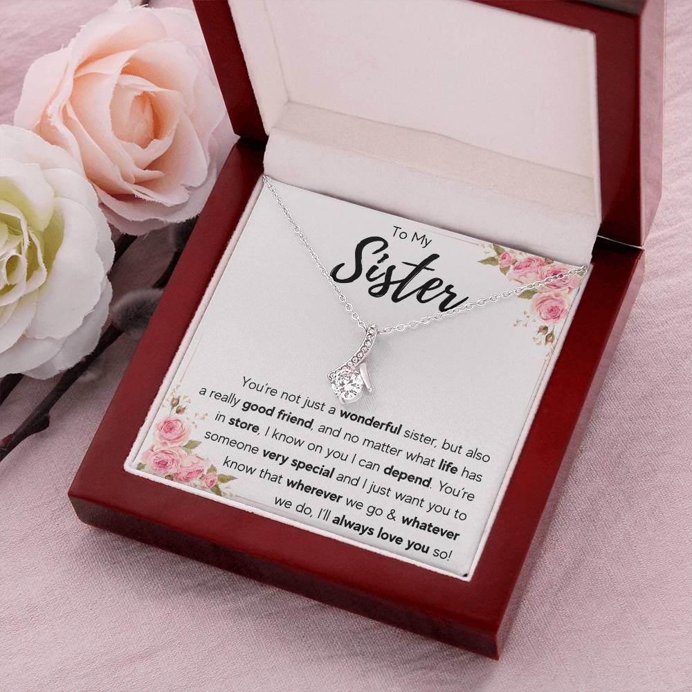 TO MY SISTER LOVE YOU SO ALLURING NECKLACE GIFT SET