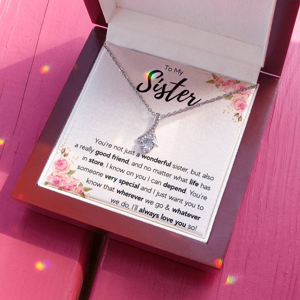 TO MY SISTER LOVE YOU SO ALLURING NECKLACE GIFT SET
