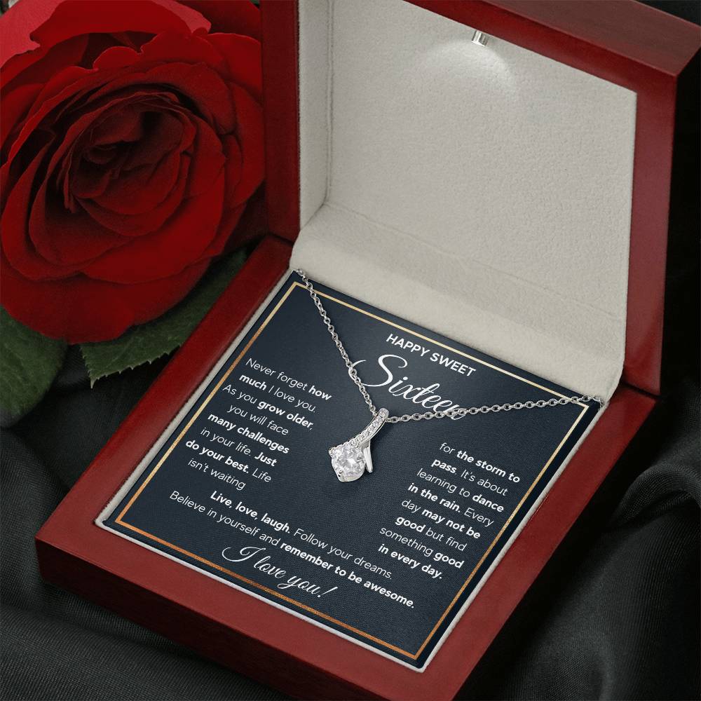 HAPPY SWEET SIXTEEN RAIN ALLURING NECKLACE GIFT SET