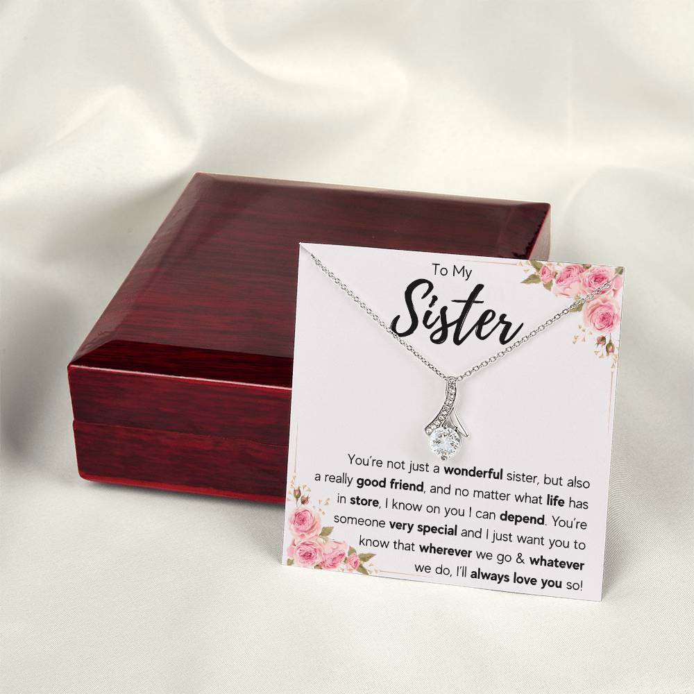 TO MY SISTER LOVE YOU SO ALLURING NECKLACE GIFT SET