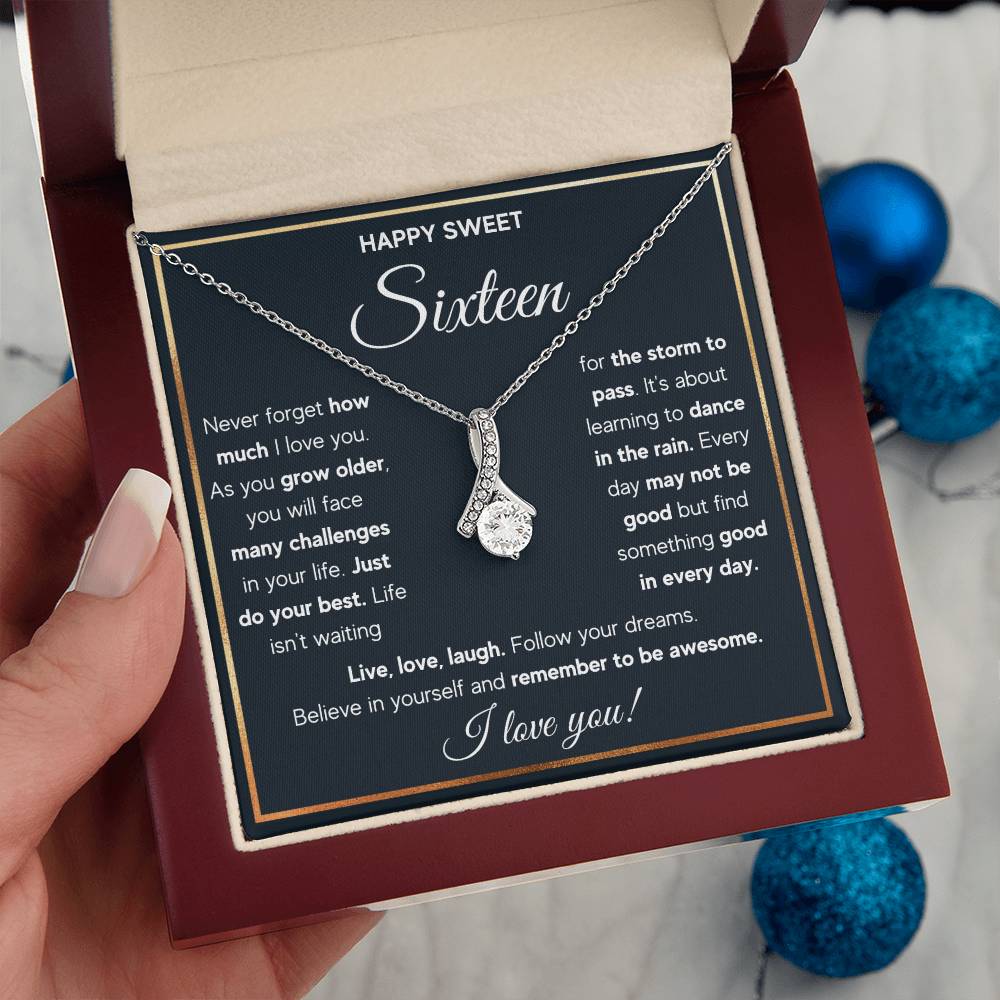 HAPPY SWEET SIXTEEN RAIN ALLURING NECKLACE GIFT SET