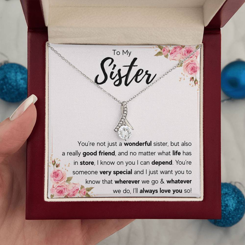 TO MY SISTER LOVE YOU SO ALLURING NECKLACE GIFT SET