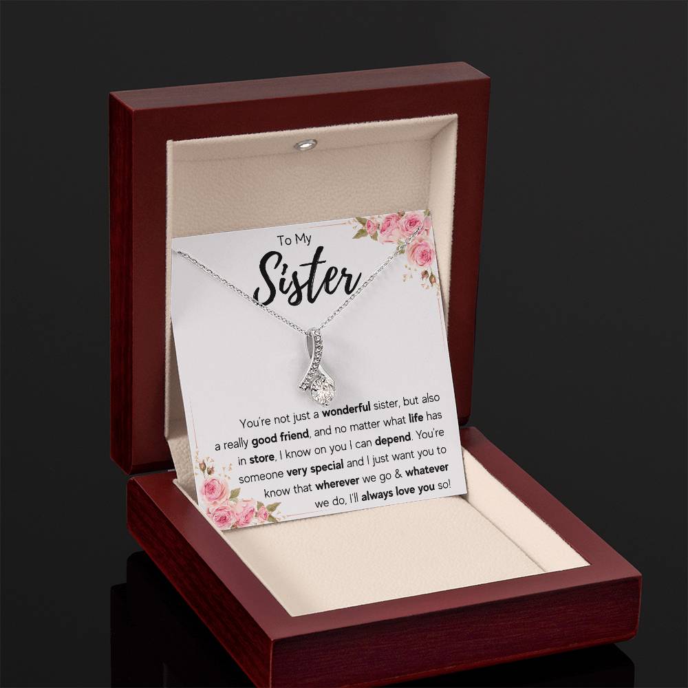 TO MY SISTER LOVE YOU SO ALLURING NECKLACE GIFT SET