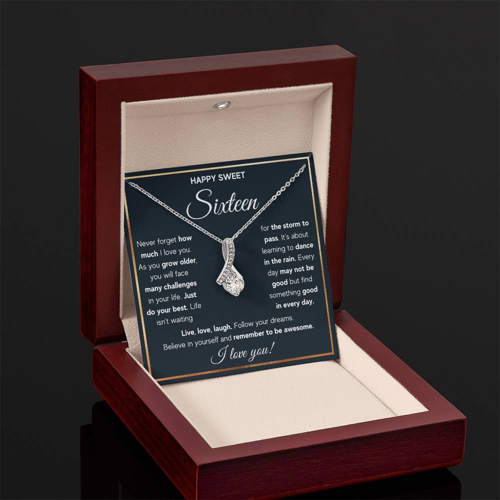 HAPPY SWEET SIXTEEN RAIN ALLURING NECKLACE GIFT SET