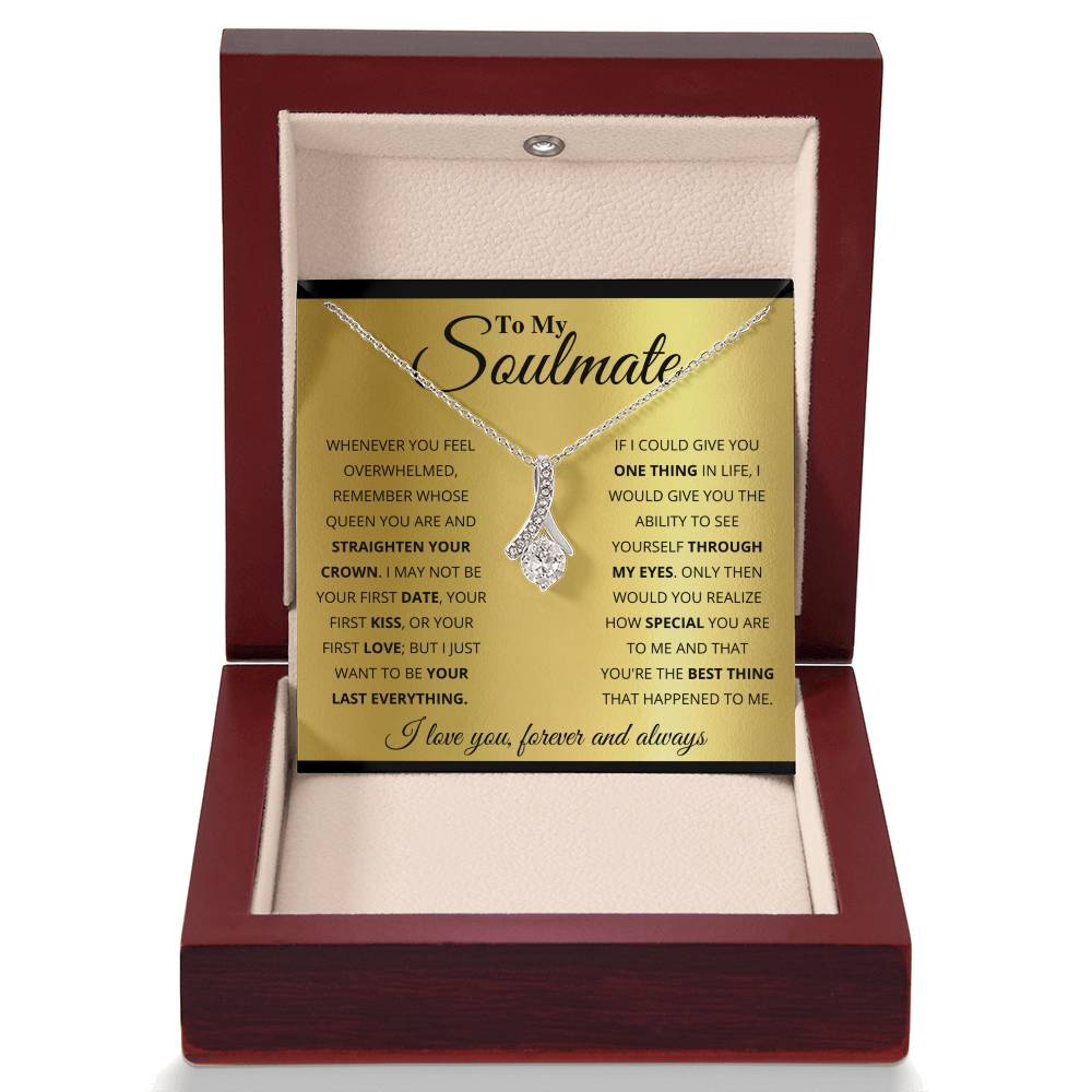 TO MY SOULMATE GOLD ALLURING NECKLACE GIFT SET