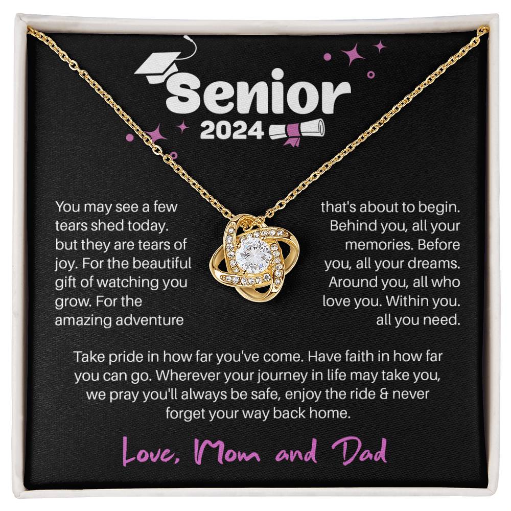 GRADUATION ADVENTURE FOR HER LOVE KNOT NECKLACE